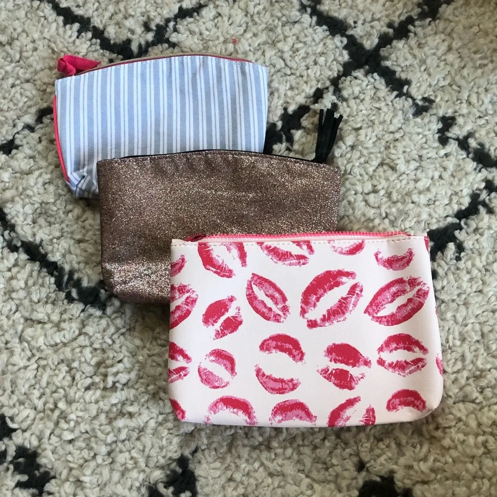 Ipsy Makeup Bags - Set of 3